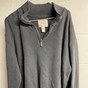 Mens 1/4 zip heavy sweatshirt